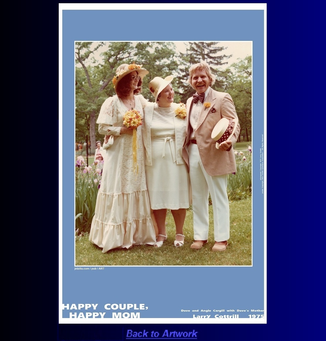 Portrait poster: Happy Couple, Happy Mom by Larry Cottrill
